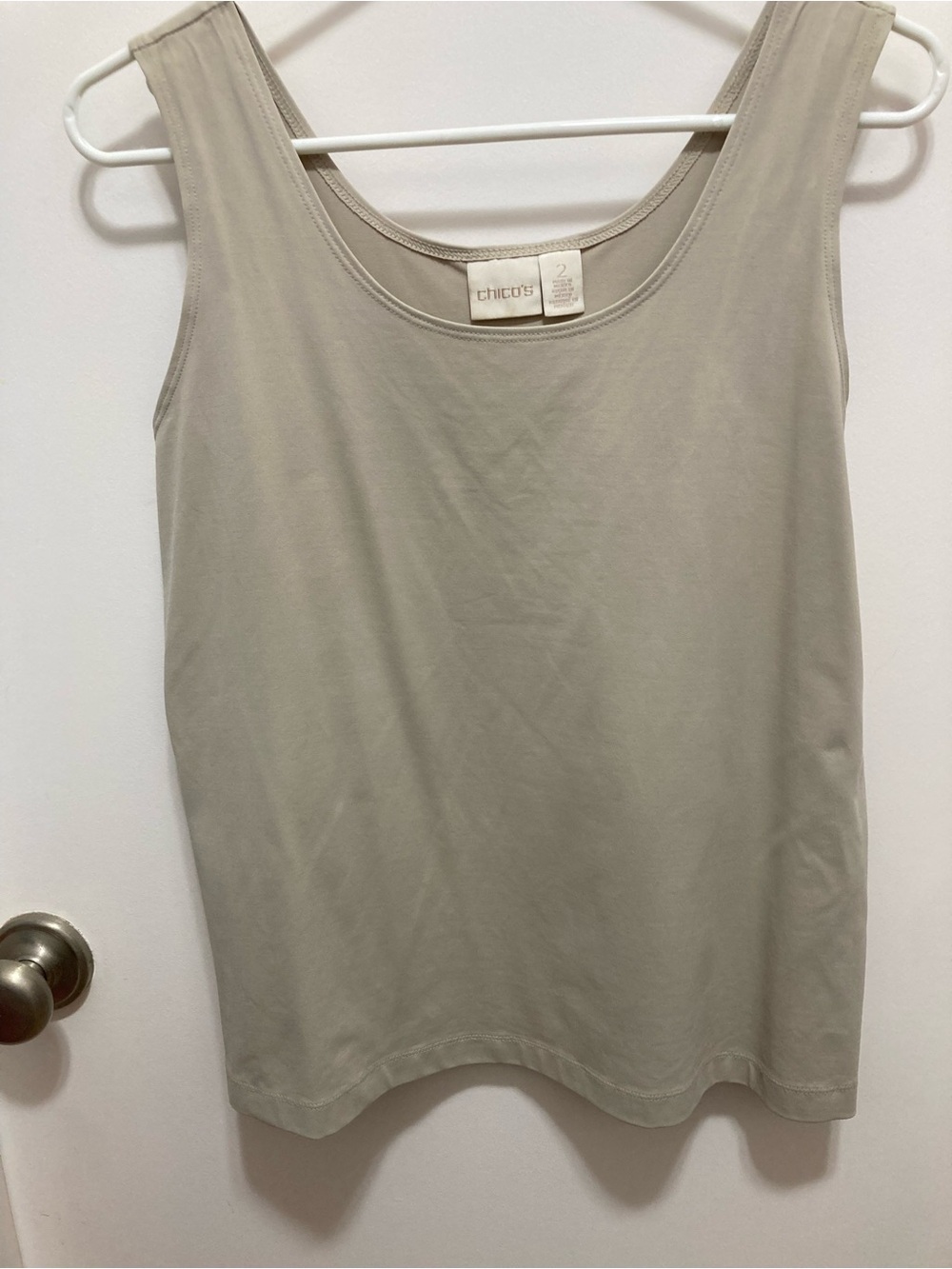 CHICO’S Beige/ Tan Tank style Top, size 2